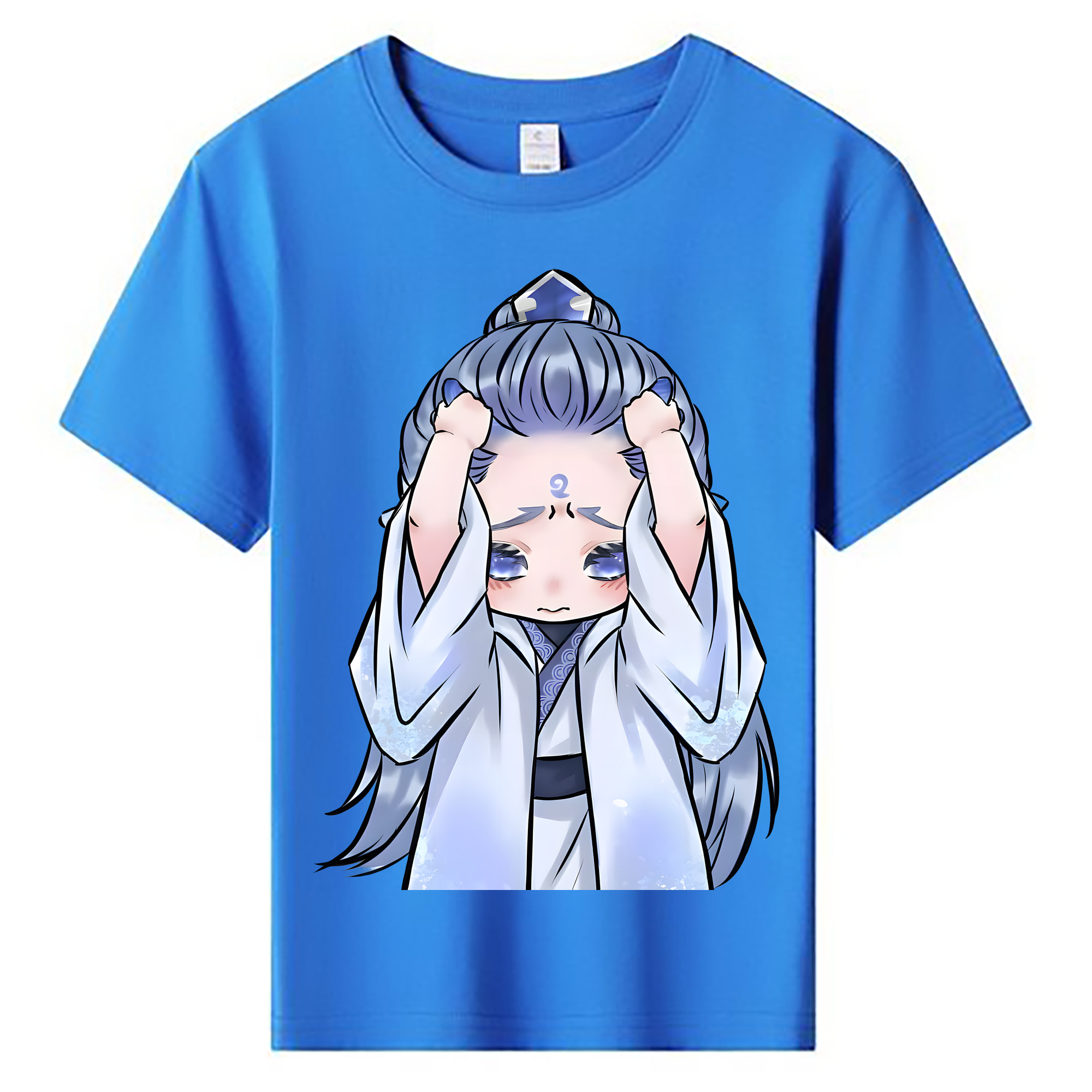 （画像用） Ne Zha 2 ナタ 魔童の大暴れ 綿100％キッズTシャツ（フロントプリント）